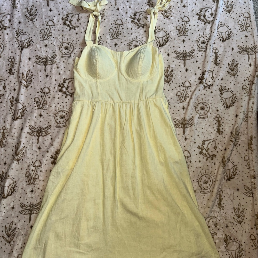 LC Lauren Conrad Light Yellow Dress